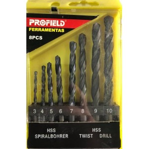 00608800 JOGO BROCA AÇO RAPIDO 8PCS