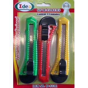 ID-933E KIT DE ESTILETES 15CM 3PCS IDEA