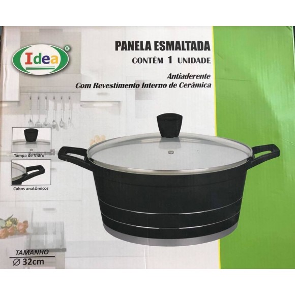 ID-901PA PANELA ESM. 32CM C/TAMPA IDEA