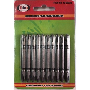 JOGO BITS PARA PARAFUSADEIRA 10PCS IDEA